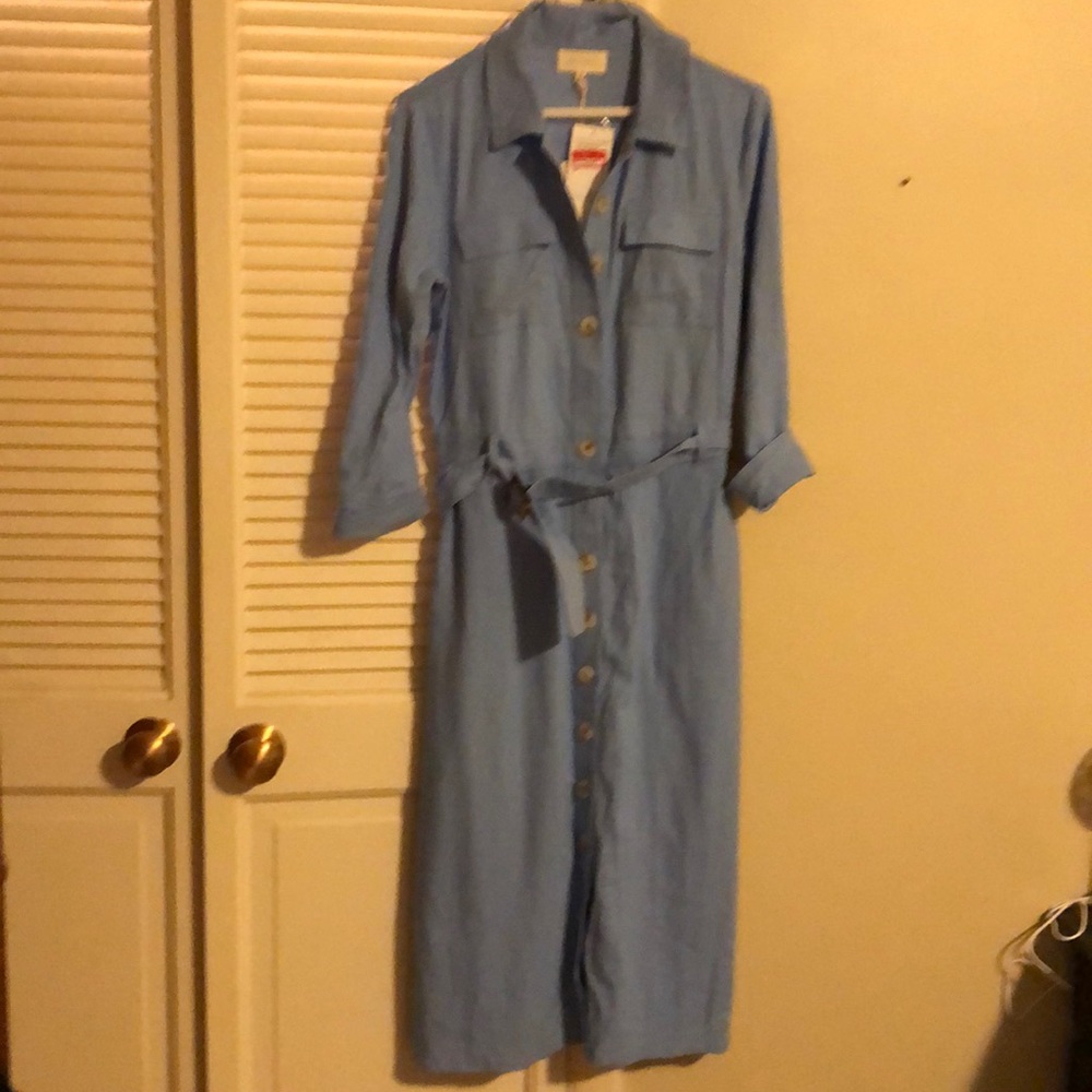 Women’s light blue straight fit dress